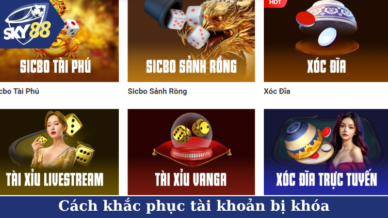 Cách khắc phục tài khoản bị khóa