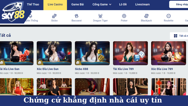 Chứng cứ khẳng định nhà cái uy tín cho cược thủ