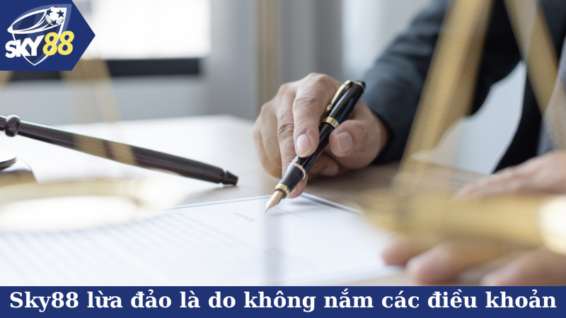 Sky88 lừa đảo là do không nắm rõ về các điều khoản
