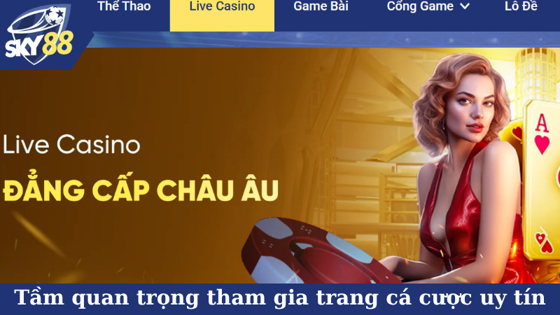 Tầm quan trọng của việc tham gia trang cá cược uy tín