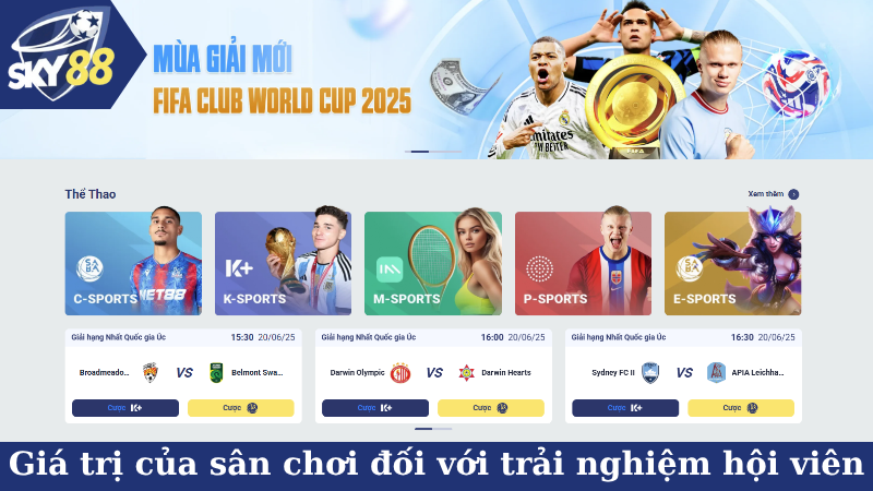 Giá trị của sân chơi đối với trải nghiệm hội viên